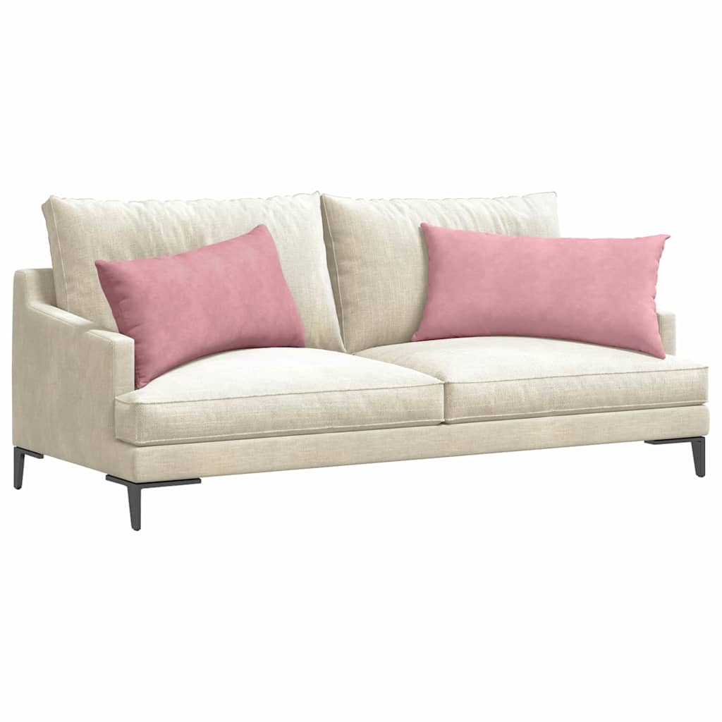 vidaXL Poduszki na sofę 2 pcs Różowy 80 x 40 cm Tkanina sztruksowa