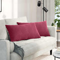 vidaXL Poduszki na sofę 2 pcs Czerwone wino 80 x 40 cm