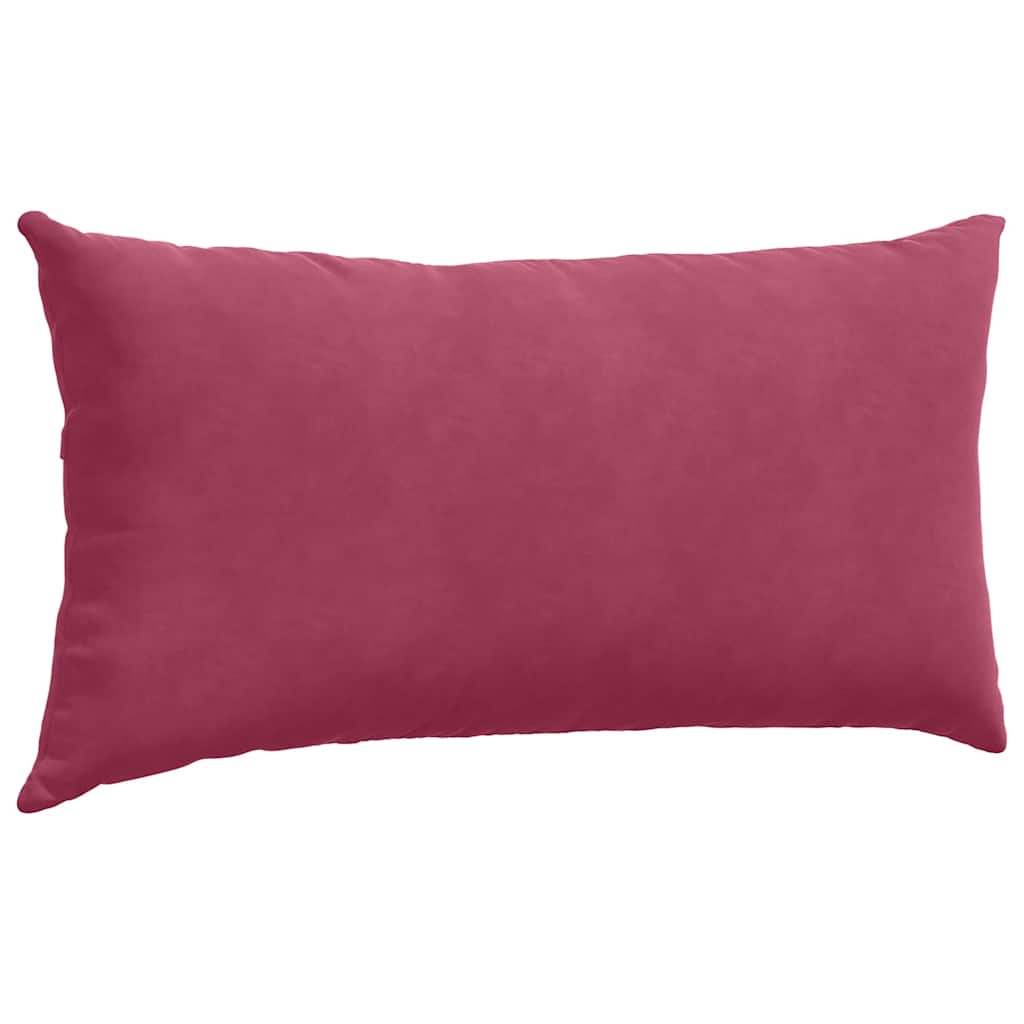 vidaXL Poduszki na sofę 2 pcs Czerwone wino 80 x 40 cm