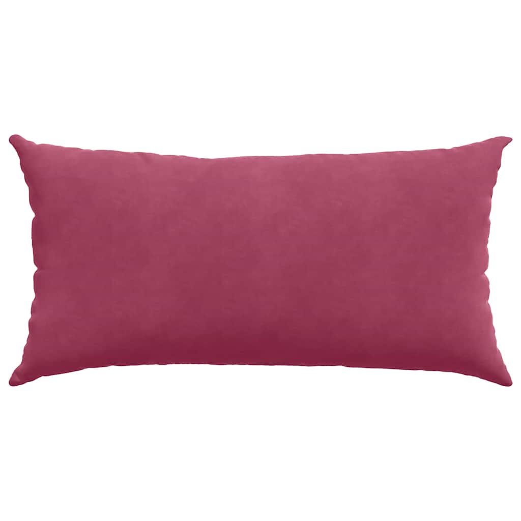vidaXL Poduszki na sofę 2 pcs Czerwone wino 80 x 40 cm