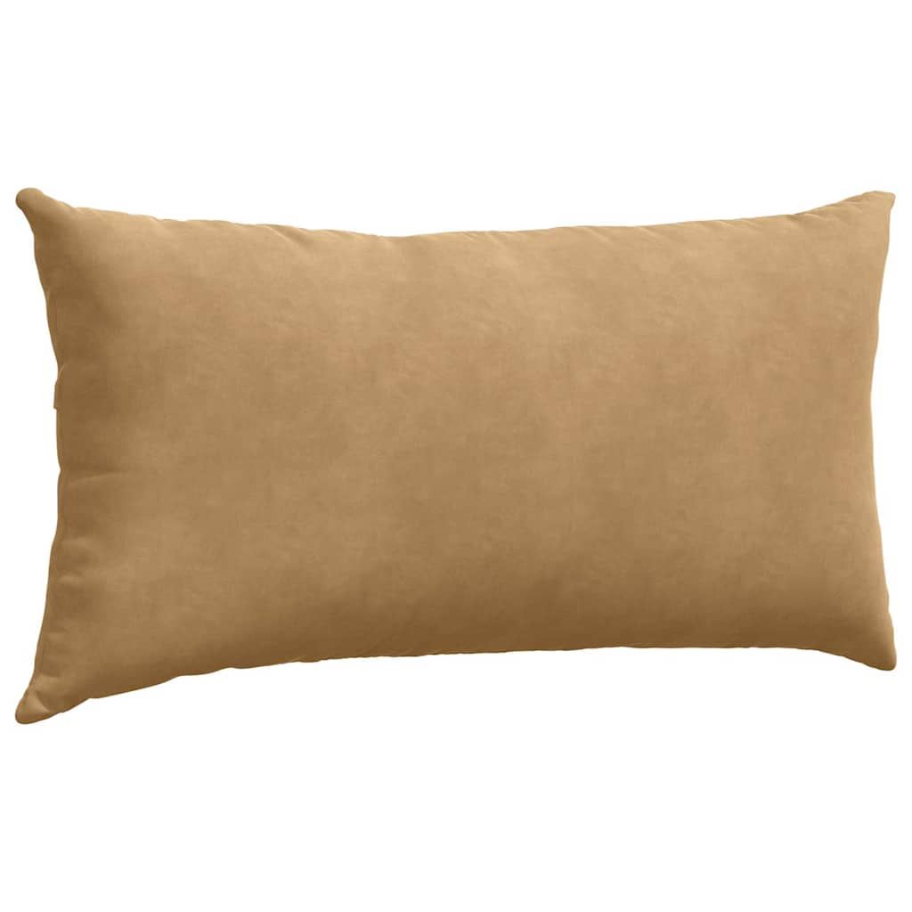 vidaXL Poduszki na sofę 2 pcs Brązowy 80 x 40 cm Tkanina sztruksowa