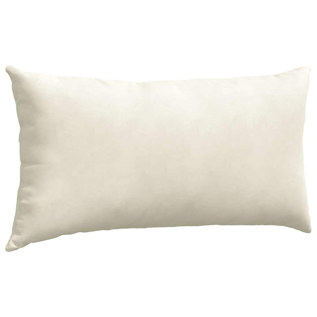 vidaXL Poduszki na sofę 2 pcs Kremowy 80 x 40 cm Tkanina sztruksowa