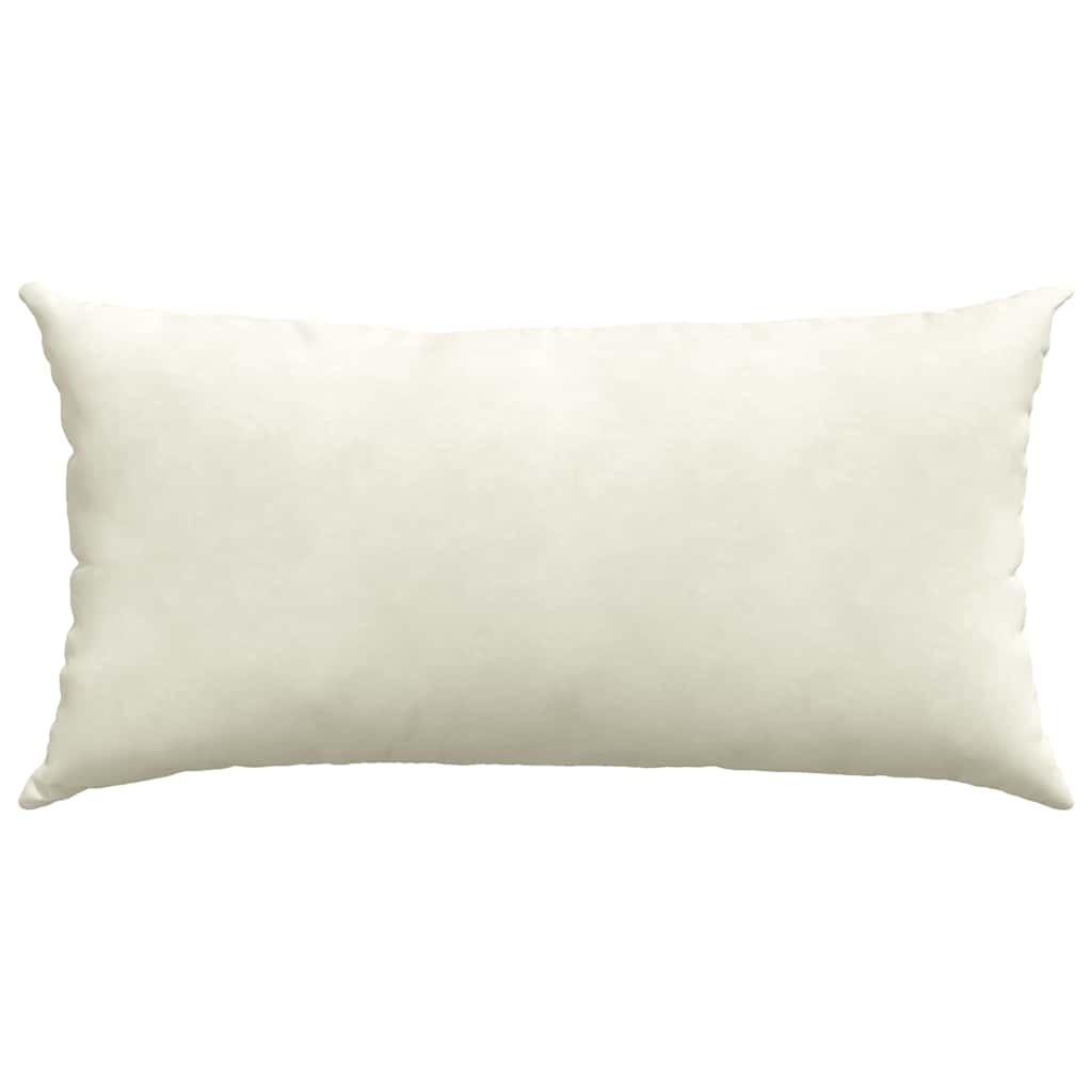vidaXL Poduszki na sofę 2 pcs Kremowy 80 x 40 cm Tkanina sztruksowa