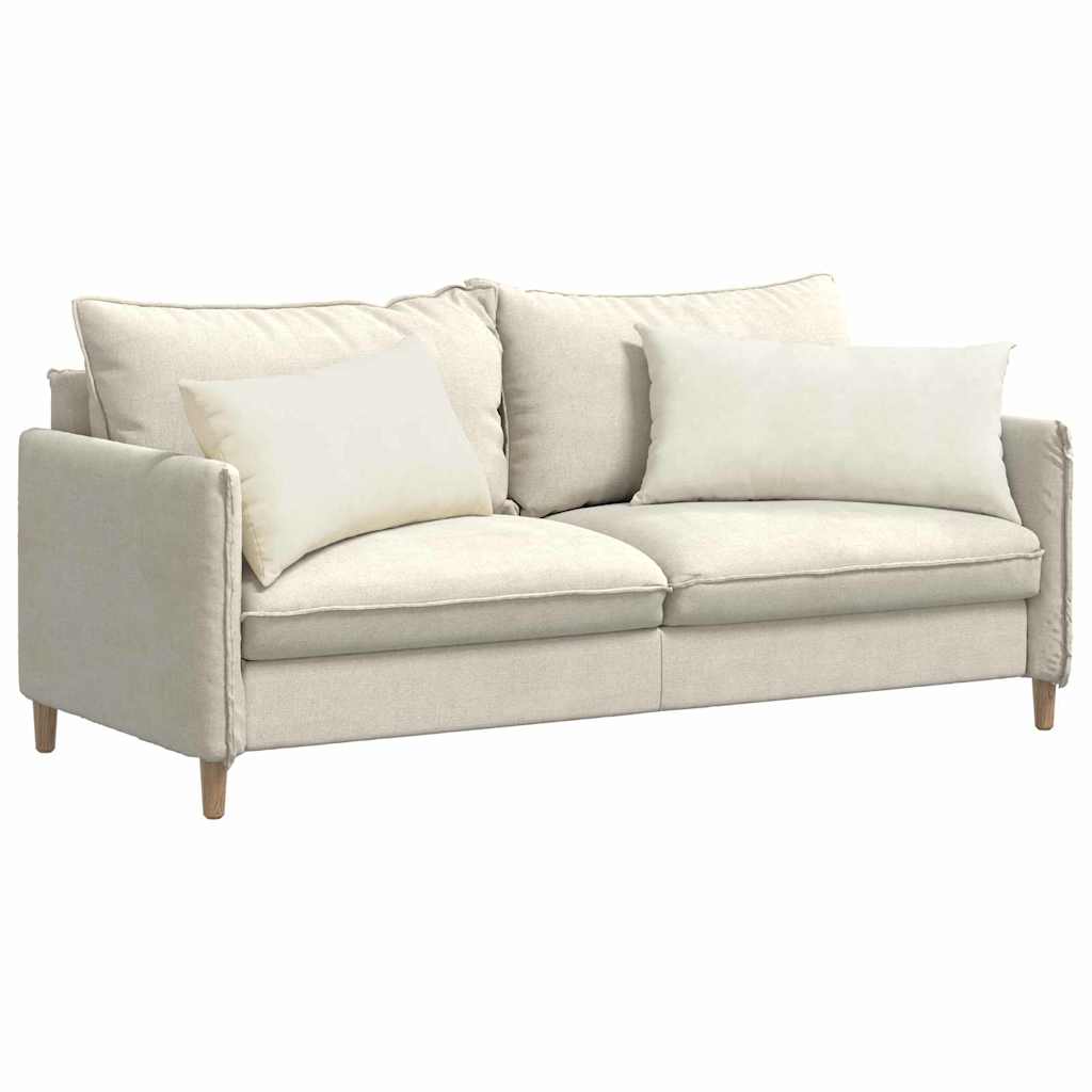 vidaXL Poduszki na sofę 2 pcs Kremowy 80 x 40 cm Tkanina sztruksowa