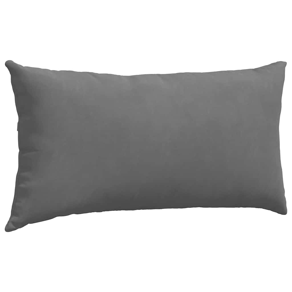 vidaXL Poduszki na sofę 2 pcs Ciemnoszary 80 x 40 cm tkanina
