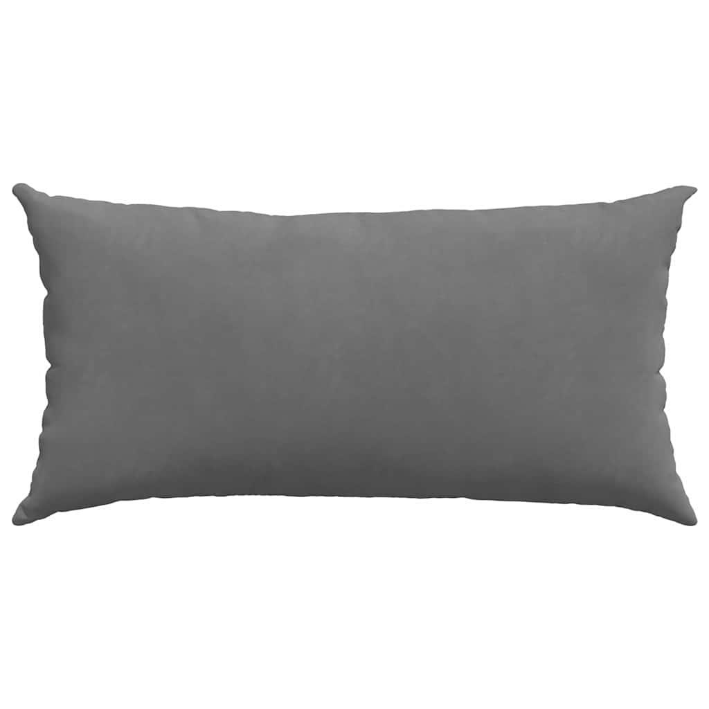 vidaXL Poduszki na sofę 2 pcs Ciemnoszary 80 x 40 cm tkanina