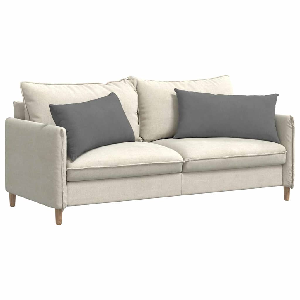 vidaXL Poduszki na sofę 2 pcs Ciemnoszary 80 x 40 cm tkanina