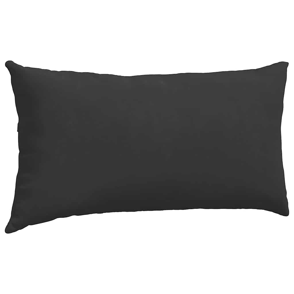 vidaXL Poduszki na sofę 2 pcs Czarny 80 x 40 cm tkanina