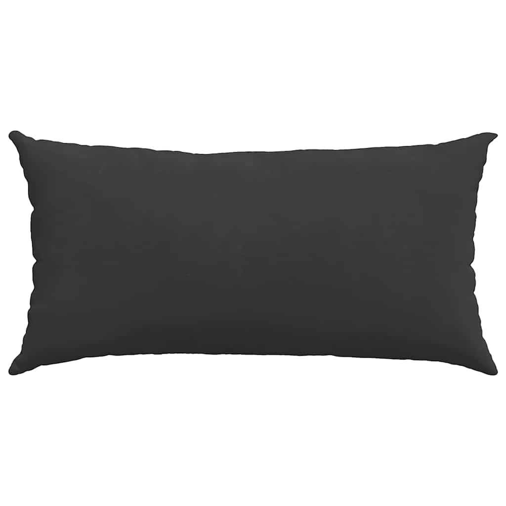 vidaXL Poduszki na sofę 2 pcs Czarny 80 x 40 cm tkanina