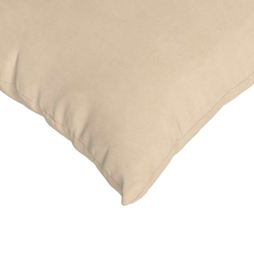 vidaXL Poduszki na sofę 2 pcs Kremowy 80 x 40 cm tkanina