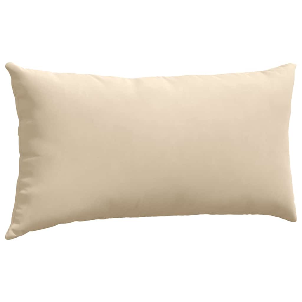 vidaXL Poduszki na sofę 2 pcs Kremowy 80 x 40 cm tkanina