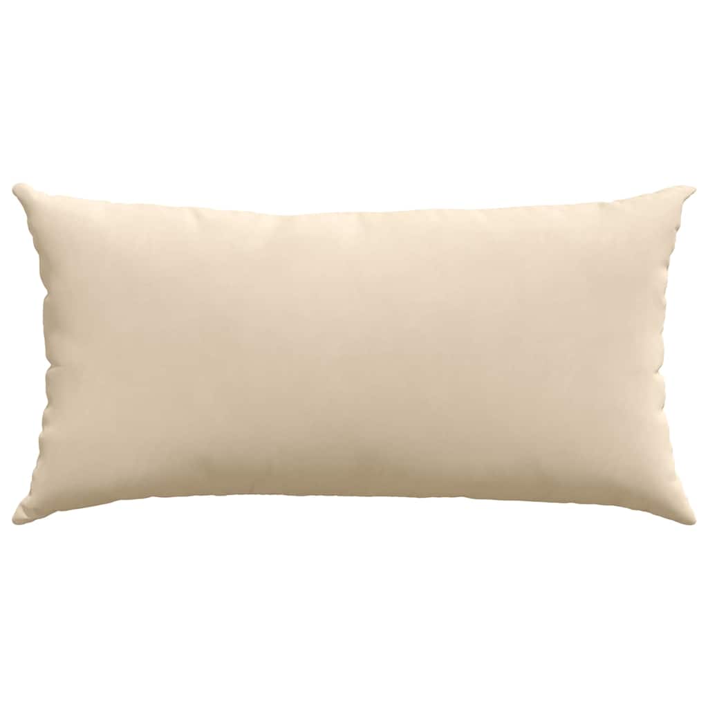 vidaXL Poduszki na sofę 2 pcs Kremowy 80 x 40 cm tkanina