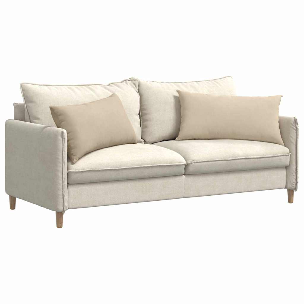 vidaXL Poduszki na sofę 2 pcs Kremowy 80 x 40 cm tkanina