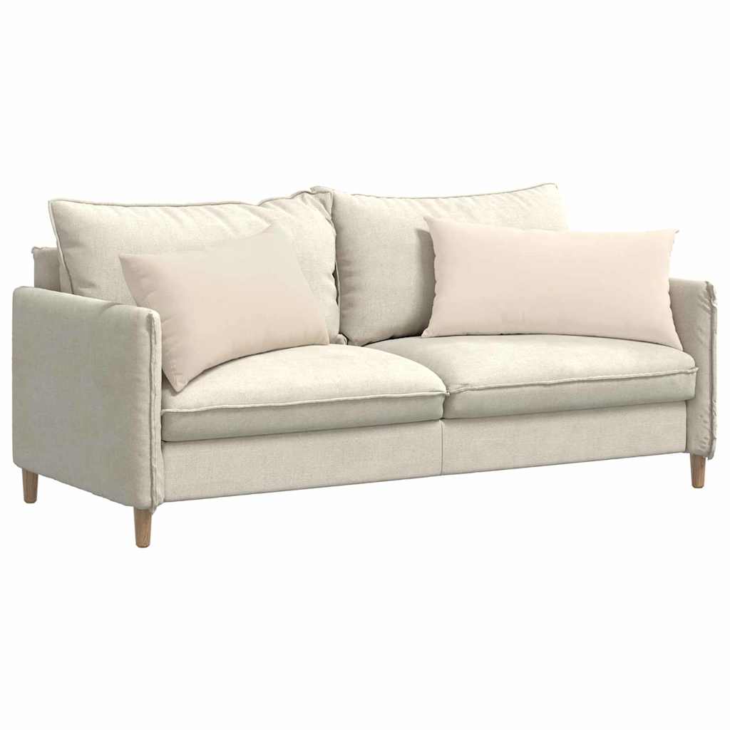 vidaXL Poduszki na sofę 2 pcs Beżowy 80 x 40 cm tkanina