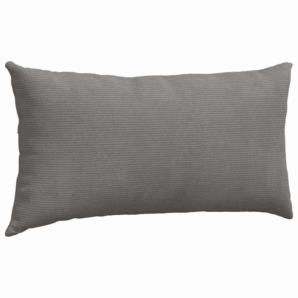 vidaXL Poduszki na sofę 2 pcs Jasnoszary 80 x 40 cm Tkanina sztruksowa