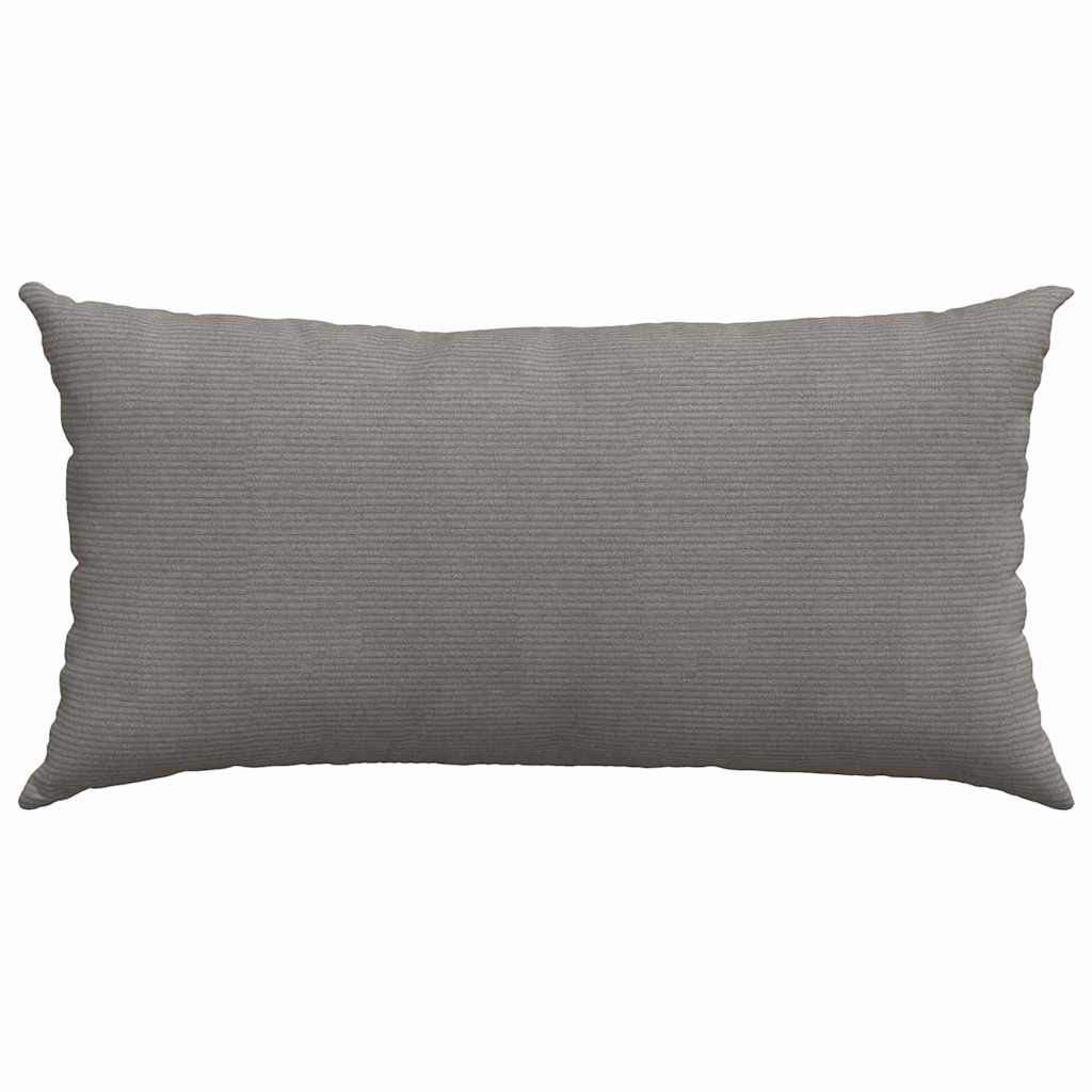 vidaXL Poduszki na sofę 2 pcs Jasnoszary 80 x 40 cm Tkanina sztruksowa