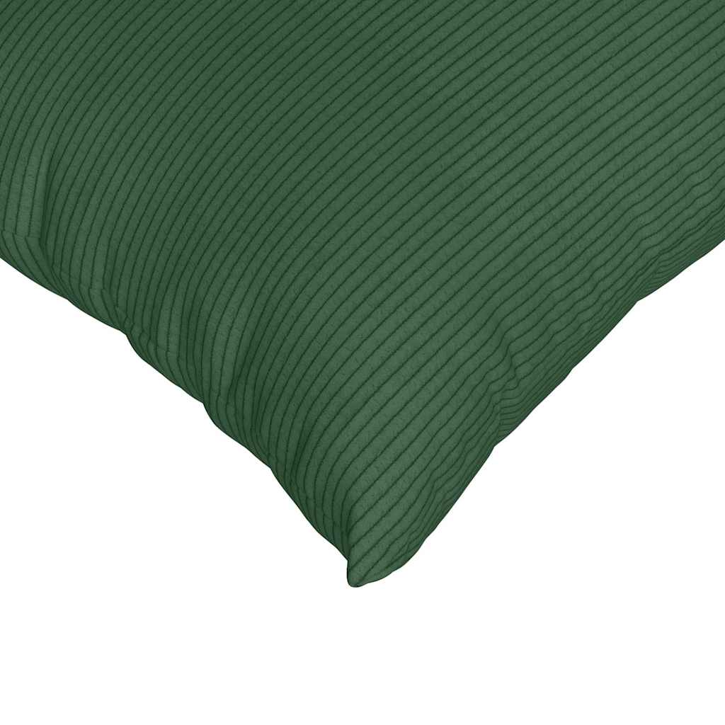vidaXL Poduszki na sofę 2 pcs Ciemna zieleń 80 x 40 cm