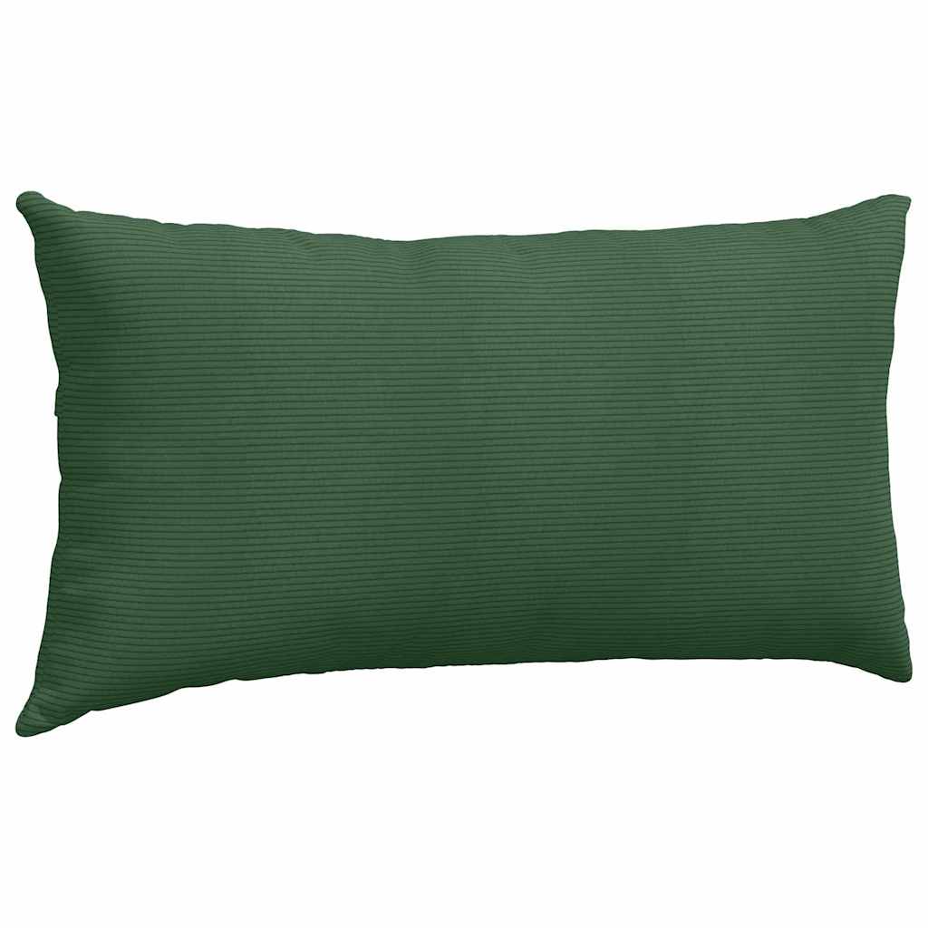 vidaXL Poduszki na sofę 2 pcs Ciemna zieleń 80 x 40 cm