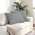 vidaXL Poduszki na sofę 2 pcs Jasnoszary 70 x 50 cm tkanina