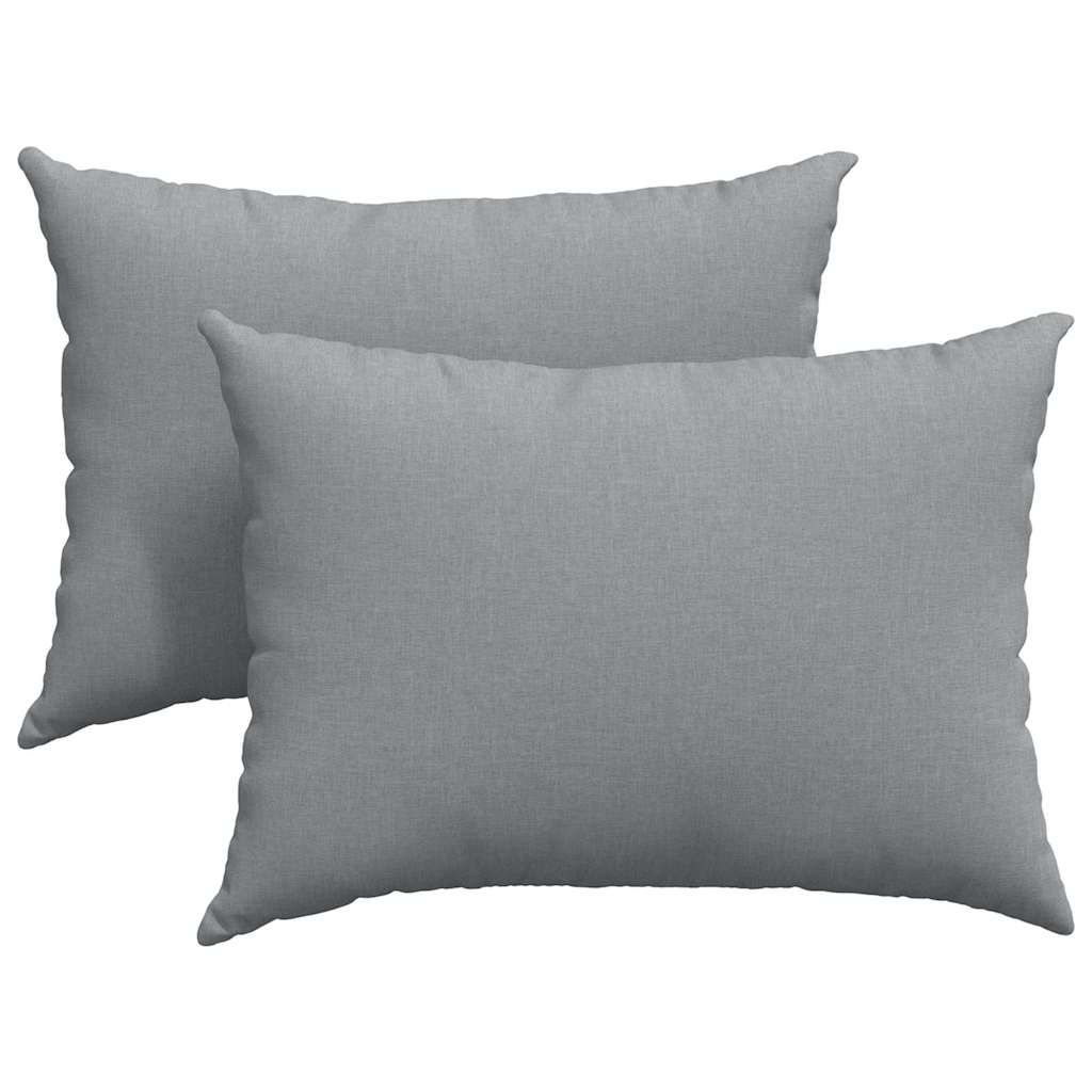 vidaXL Poduszki na sofę 2 pcs Jasnoszary 70 x 50 cm tkanina