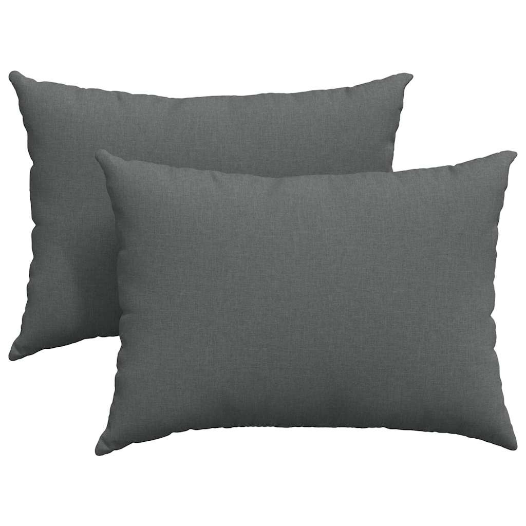 vidaXL Poduszki na sofę 2 pcs Ciemnoszary 70 x 50 cm tkanina