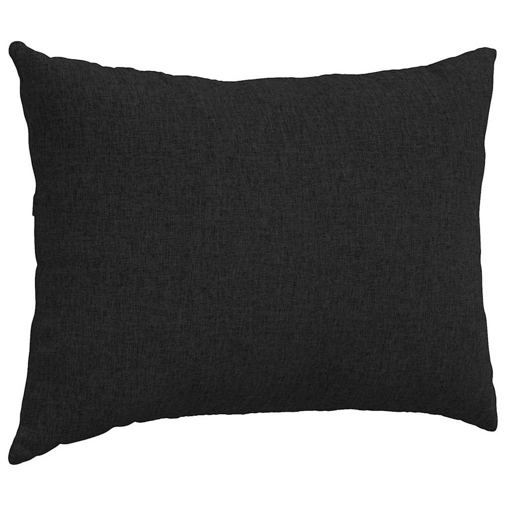 vidaXL Poduszki na sofę 2 pcs Czarny 70 x 50 cm tkanina