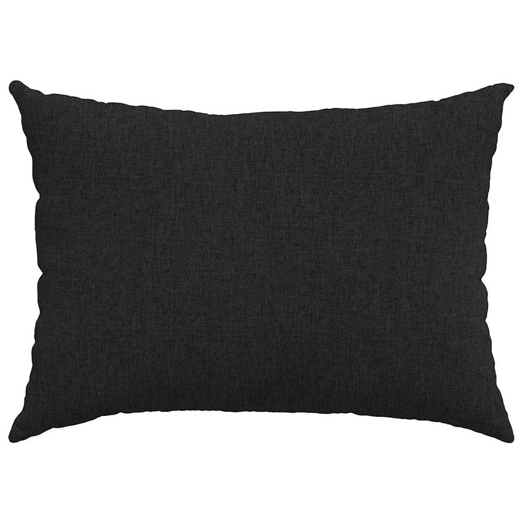 vidaXL Poduszki na sofę 2 pcs Czarny 70 x 50 cm tkanina