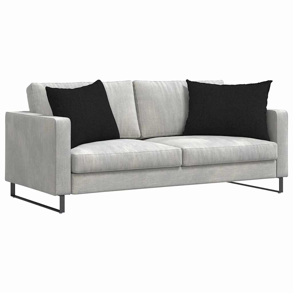 vidaXL Poduszki na sofę 2 pcs Czarny 70 x 50 cm tkanina