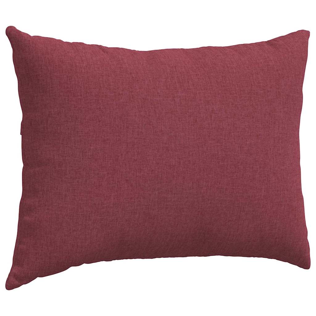 vidaXL Poduszki na sofę 2 pcs Czerwone wino 70 x 50 cm tkanina