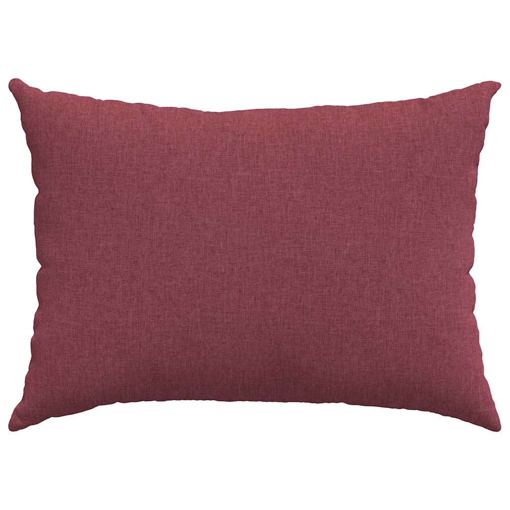 vidaXL Poduszki na sofę 2 pcs Czerwone wino 70 x 50 cm tkanina