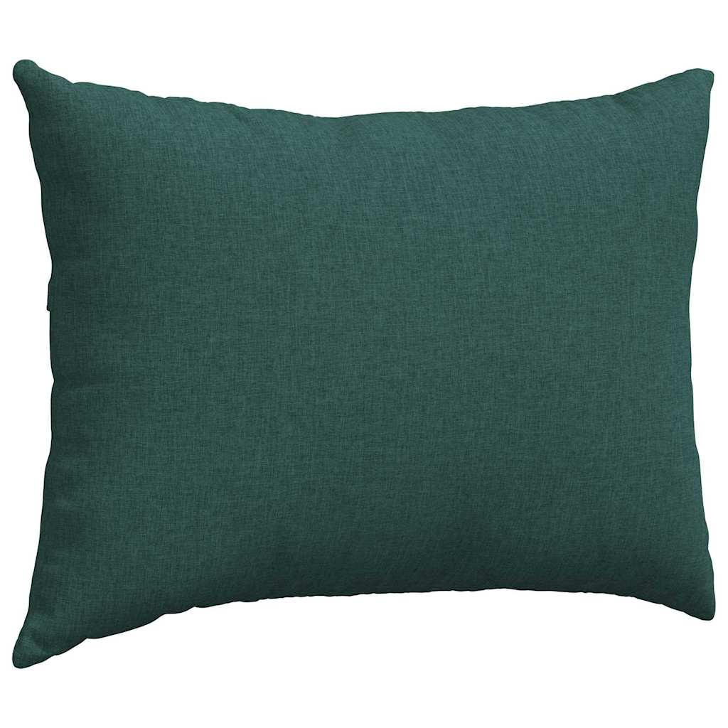 vidaXL Poduszki na sofę 2 pcs Ciemna zieleń 70 x 50 cm tkanina