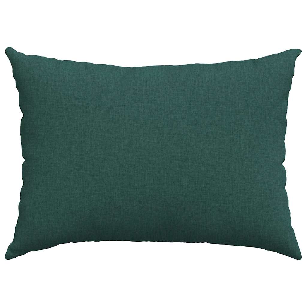 vidaXL Poduszki na sofę 2 pcs Ciemna zieleń 70 x 50 cm tkanina