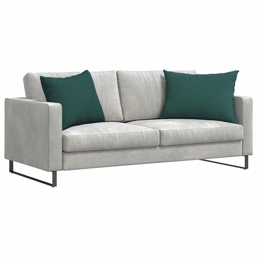 vidaXL Poduszki na sofę 2 pcs Ciemna zieleń 70 x 50 cm tkanina