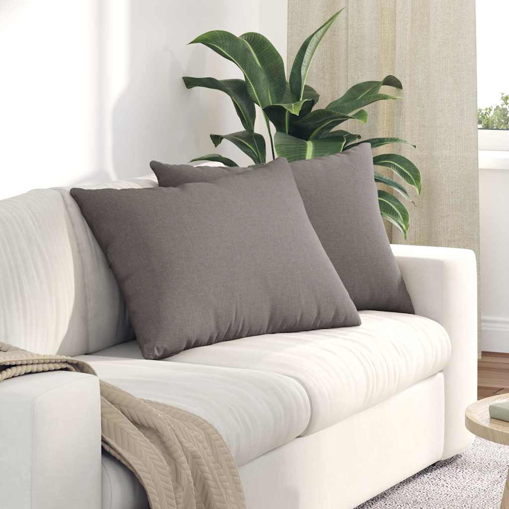 vidaXL Poduszki na sofę 2 pcs Ciemnoszary 70 x 50 cm tkanina