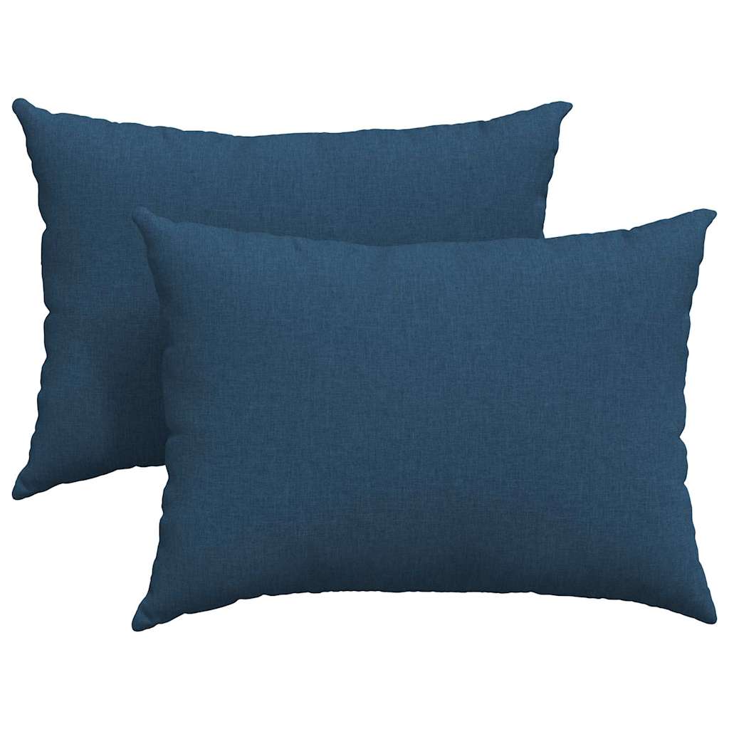 vidaXL Poduszki na sofę 2 pcs Niebieski 70 x 50 cm tkanina