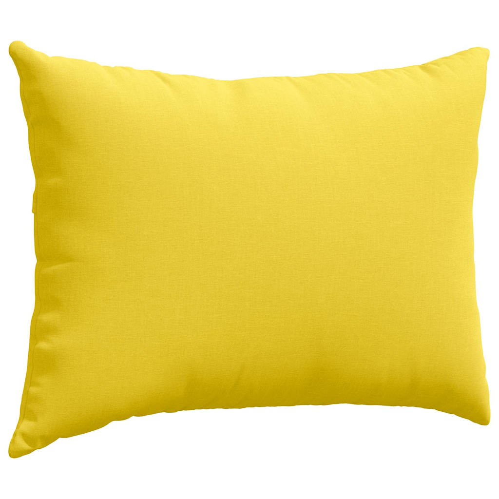 vidaXL Poduszki na sofę 2 pcs Jasnożółty 70 x 50 cm tkanina
