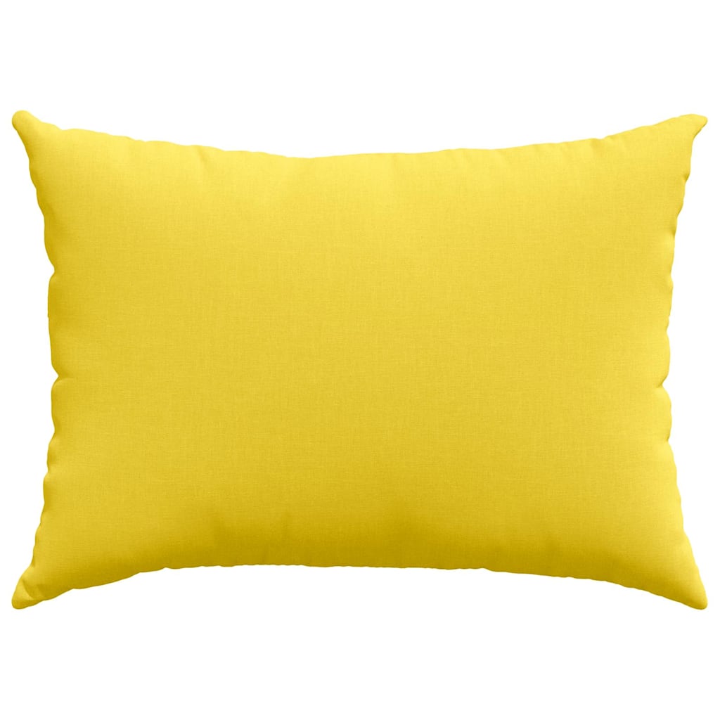 vidaXL Poduszki na sofę 2 pcs Jasnożółty 70 x 50 cm tkanina