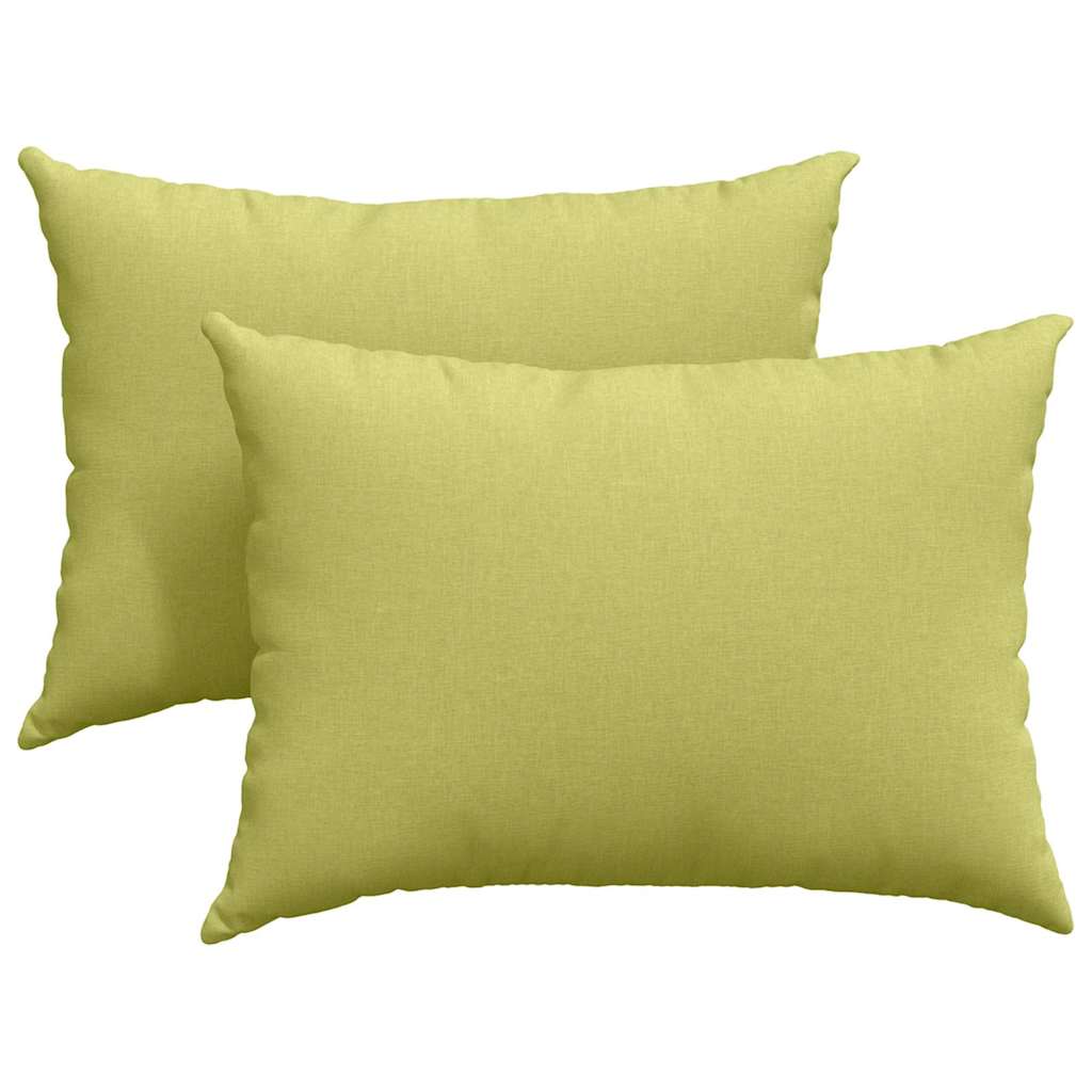 vidaXL Poduszki na sofę 2 pcs Jasnozielony 70 x 50 cm tkanina