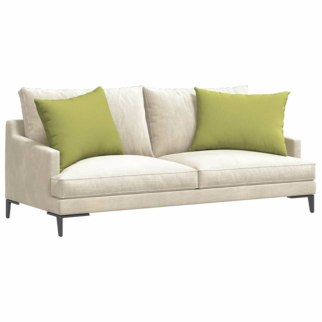 vidaXL Poduszki na sofę 2 pcs Jasnozielony 70 x 50 cm tkanina