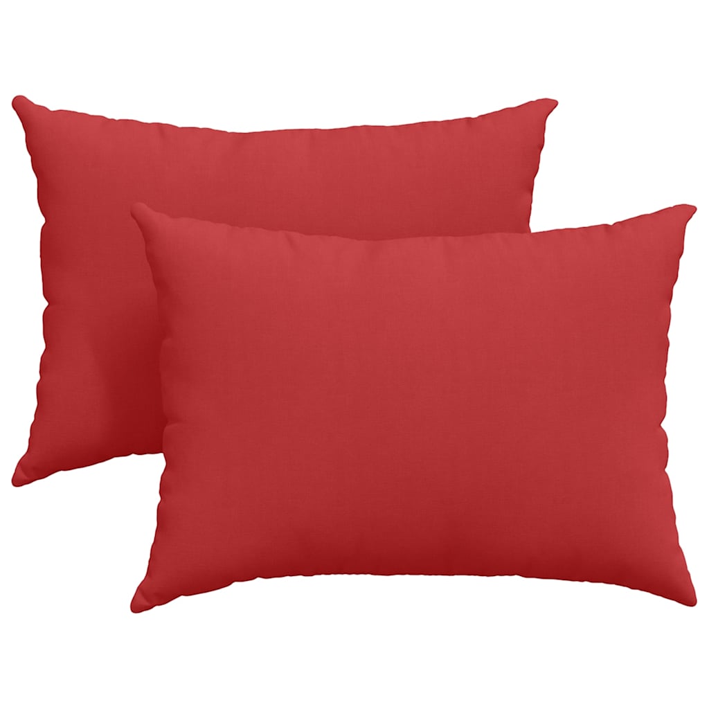 vidaXL Poduszki na sofę 2 pcs Czerwony 70 x 50 cm tkanina
