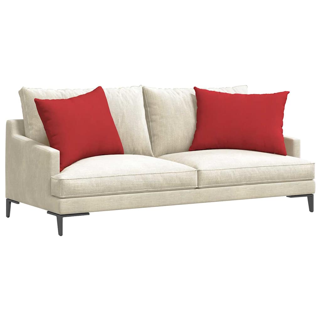 vidaXL Poduszki na sofę 2 pcs Czerwony 70 x 50 cm tkanina