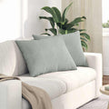 vidaXL Poduszki na sofę 2 pcs Jasnoszary 70 x 50 cm Tkanina sztruksowa