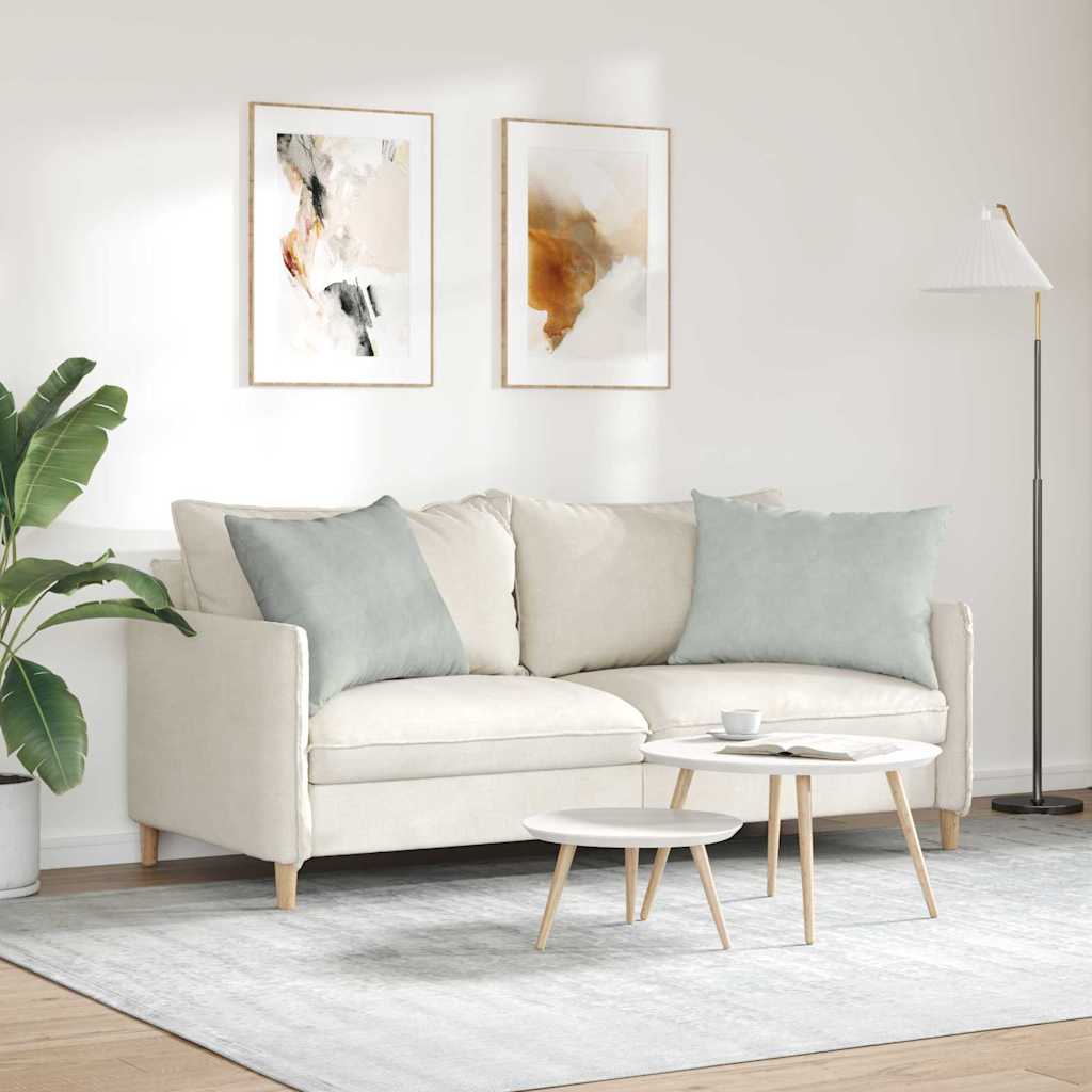 vidaXL Poduszki na sofę 2 pcs Jasnoszary 70 x 50 cm Tkanina sztruksowa