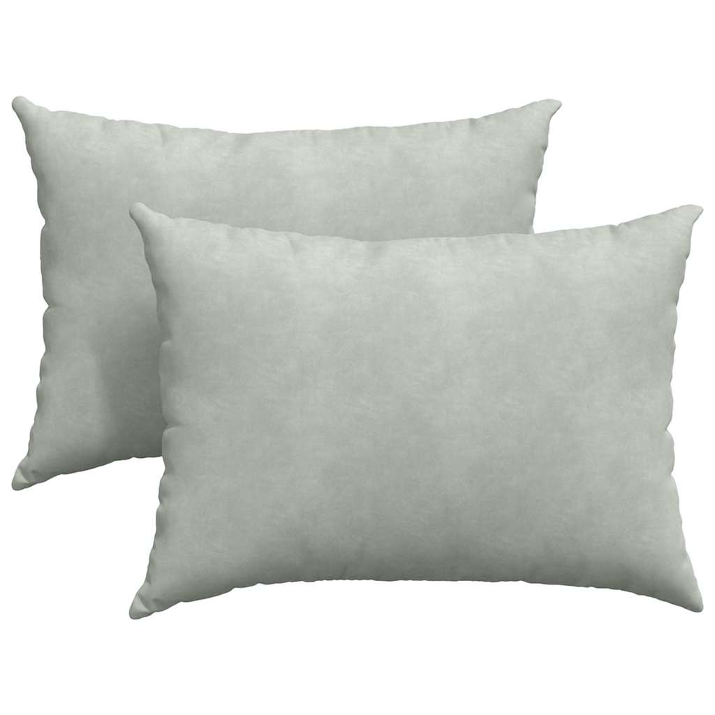 vidaXL Poduszki na sofę 2 pcs Jasnoszary 70 x 50 cm Tkanina sztruksowa