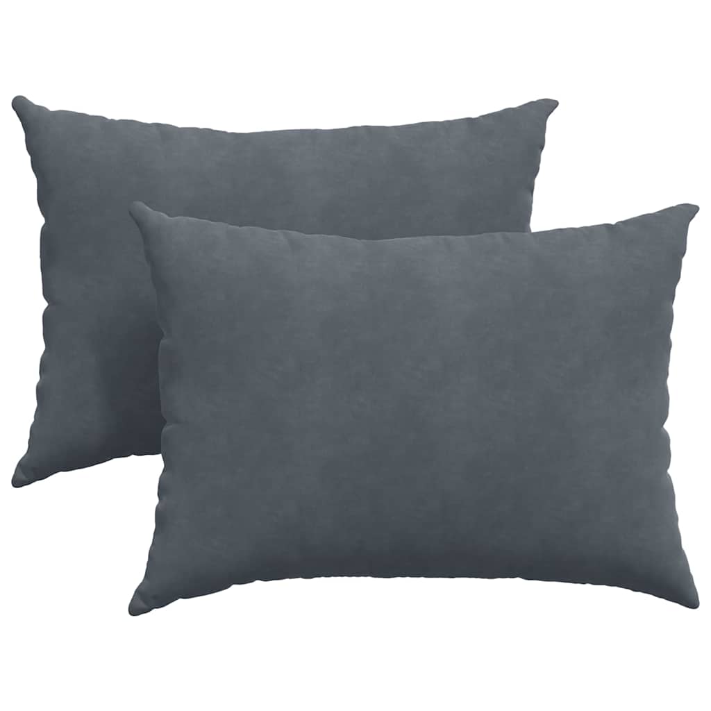 vidaXL Poduszki na sofę 2 pcs Ciemnoszary 70 x 50 cm