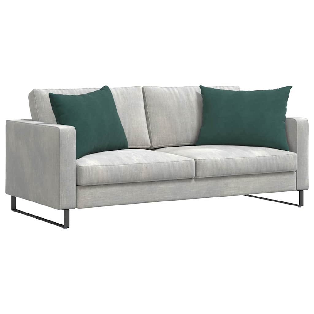 vidaXL Poduszki na sofę 2 pcs Ciemna zieleń 70 x 50 cm