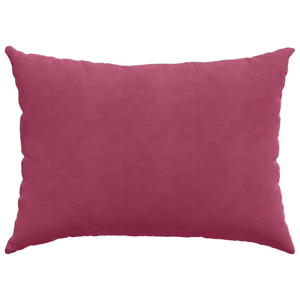 vidaXL Poduszki na sofę 2 pcs Czerwone wino 70 x 50 cm
