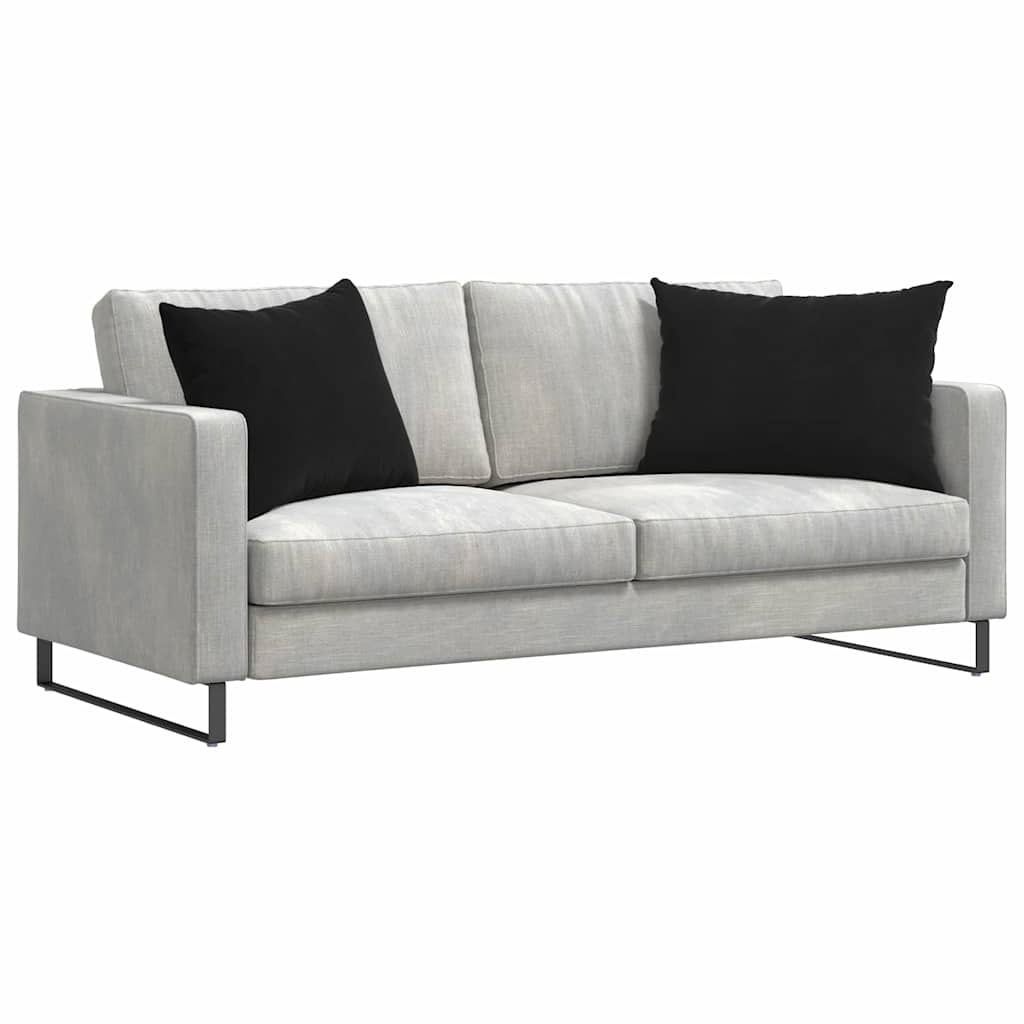 vidaXL Poduszki na sofę 2 pcs Czarny 70 x 50 cm Tkanina sztruksowa