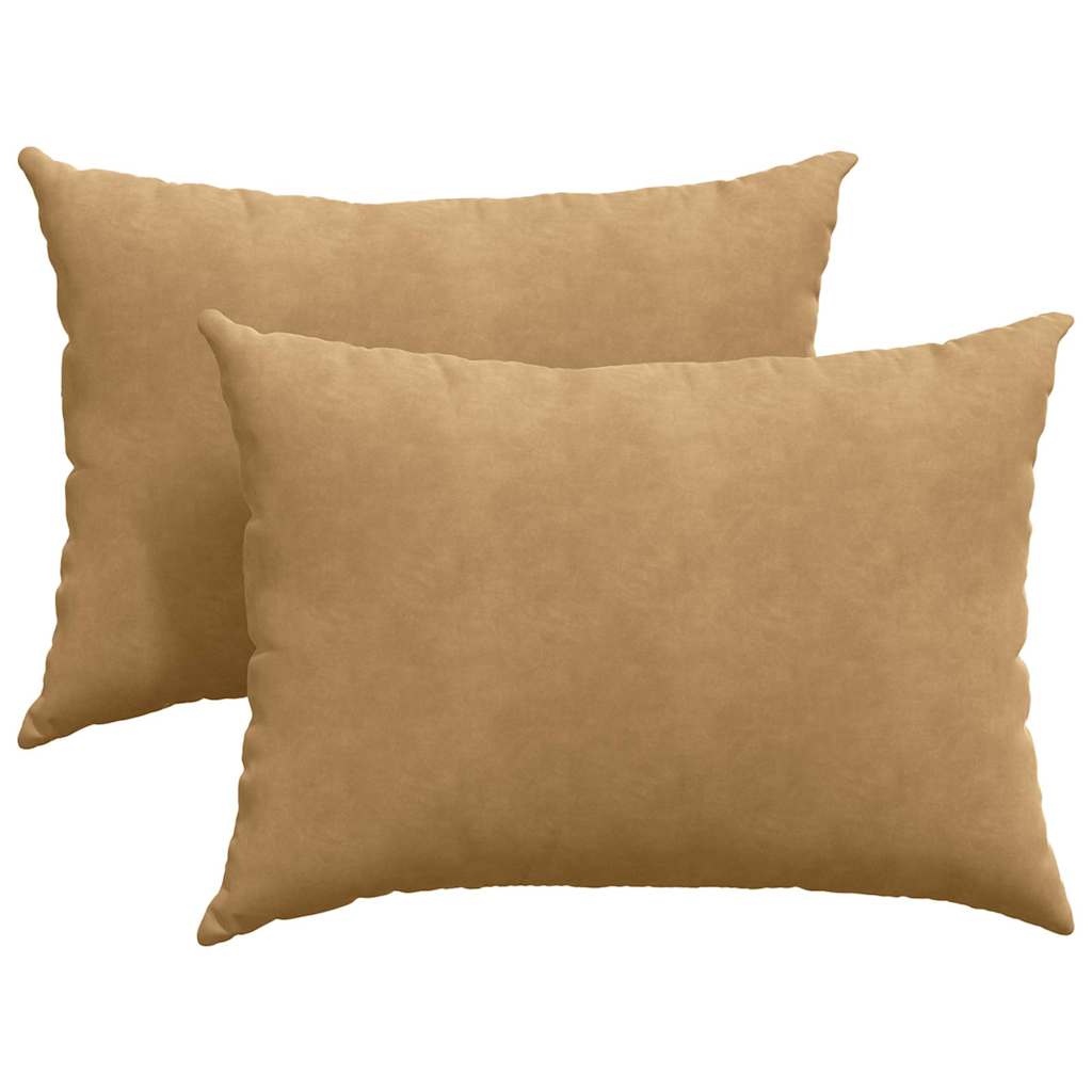 vidaXL Poduszki na sofę 2 pcs Brązowy 70 x 50 cm Tkanina sztruksowa