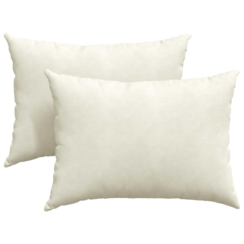 vidaXL Poduszki na sofę 2 pcs Kremowy 70 x 50 cm Tkanina sztruksowa